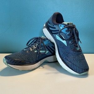 Brooks Adrenaline GTS 18 Womens Shoes Size 11B Blue Running Athletic Sneakers